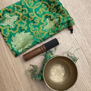 Tibetan Singing Bowl with Carrying Case